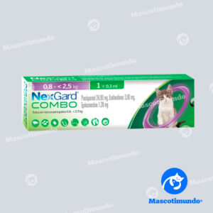ANTIPULGAS PARA GATOS PEQUEÑOS DE 0.8 A 2.5 KG NXG COMBO